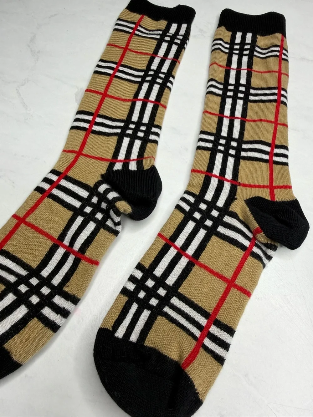 Burberry Kids Plaid Check Knee-High Socks